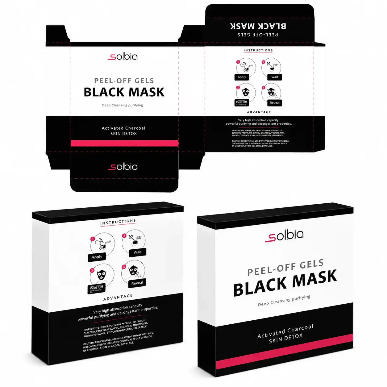 Solbia Black Mask Box — Cosmetics & Retail